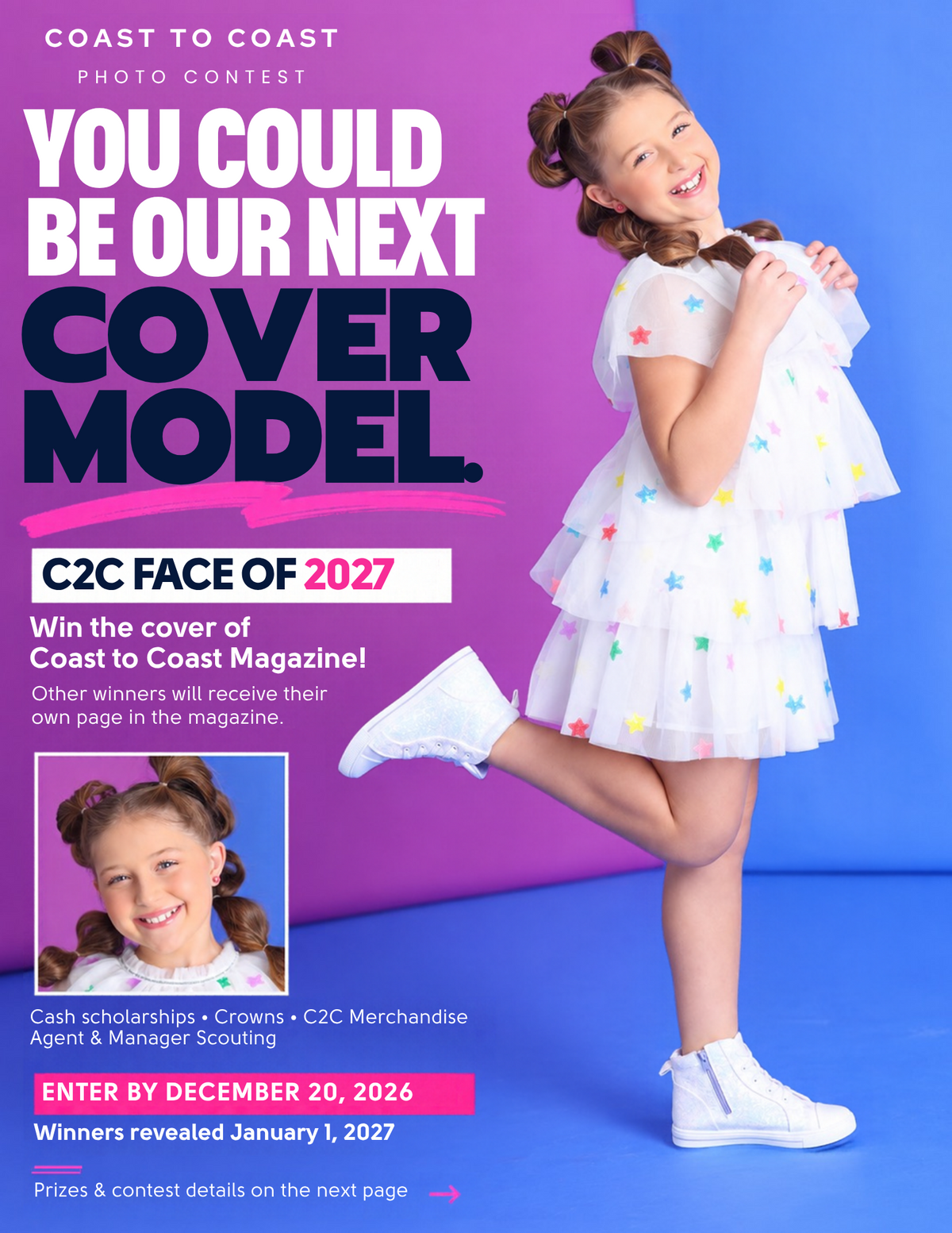 C2C Face of 2027 Cover Model Contest — enter by December 20, 2026