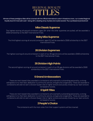 2027 Coast to Coast Regional Pageant Registration